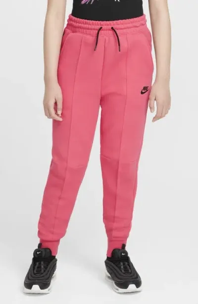 Nike Kids' Sportswear Tech Fleece Joggers In Aster Pink/black/black