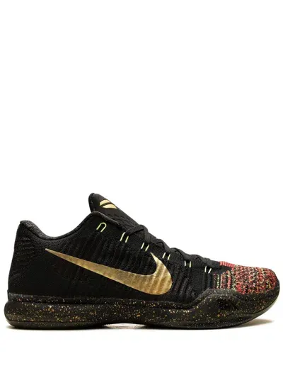 Nike Kobe 10 Elite Low Xmas Sneakers In 黑色