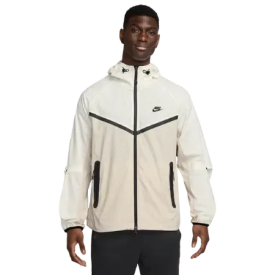 Nike Mens  Tech Woven Wr Full-zip Jacket In Light Orewood Brown/light Orewood Brown/black