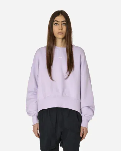 Nike Phoenix Fleece Crewneck Sweatshirt Violet Mist In Multicolor