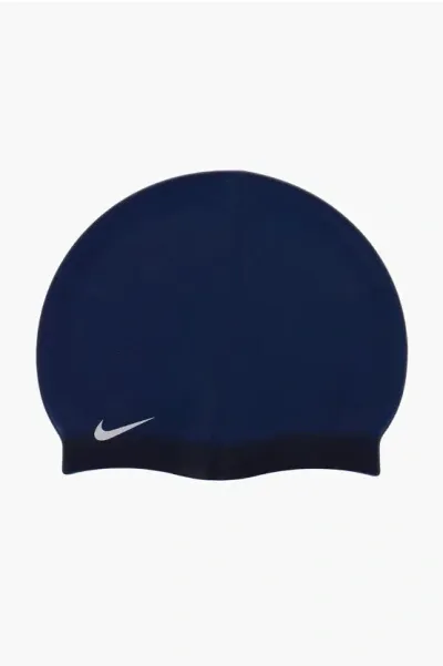 Nike Swim Silicone Pool Cap With Contrasting Logo In Gray