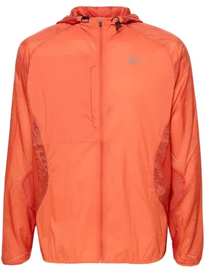 Nike Trail Aireez Jacket In Orange