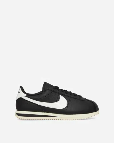 Nike Cortez Premium 23 Sneaker In Black/sail-alabaster