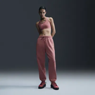 Nike Women's  Sportswear Phoenix Fleece High-waisted Oversized Sweatpants In Pink