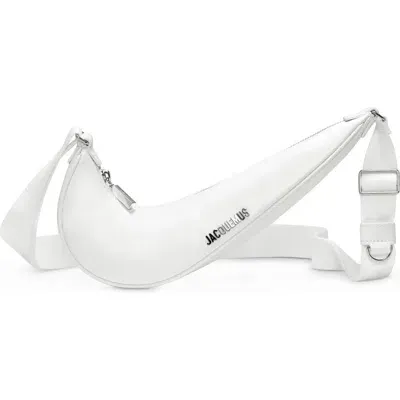 Nike X Jacquemus Le Swoosh Leather Crossbody Bag In White