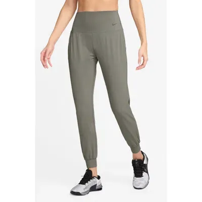 Nike Zenvy High Waist Joggers In Light Army/black