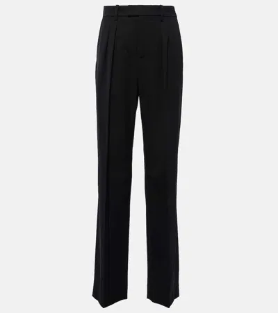 Nili Lotan Alphonse Virgin Wool Straight Pants In Black