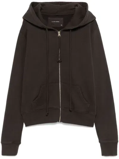 Nili Lotan Callie Zip-up Hoodie In Brown