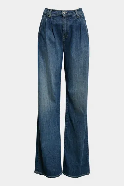 Nili Lotan Flora Trouser Jean In Classic Wash In Blue