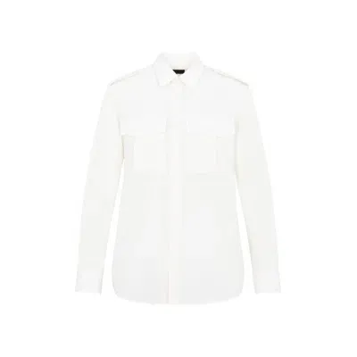 Nili Lotan Jeanette Silk Shirt In White