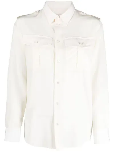 Nili Lotan Jeanette Button-up Shirt In Neutrals