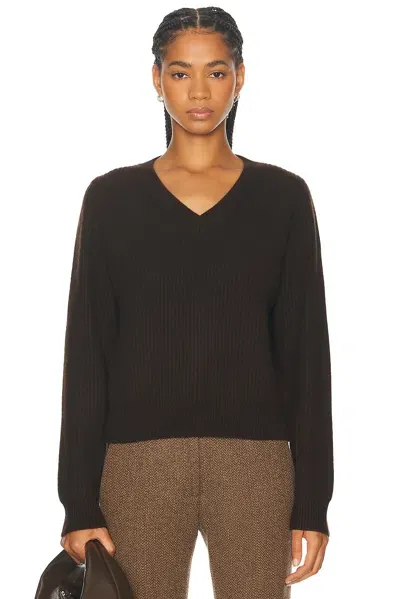 Nili Lotan Korina Sweater In Espresso