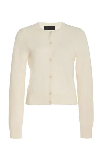 Nili Lotan March Cashmere Cardigan In Ivory