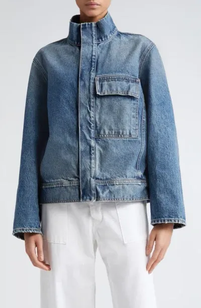 Nili Lotan Marilou Denim Jacket In Ocean Wash