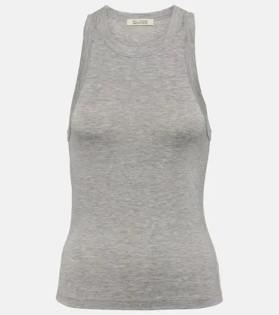 Nili Lotan Shanah Jersey Tank Top In Grey