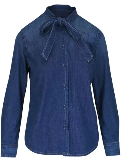 Nili Lotan Suzette Blouse In Blue