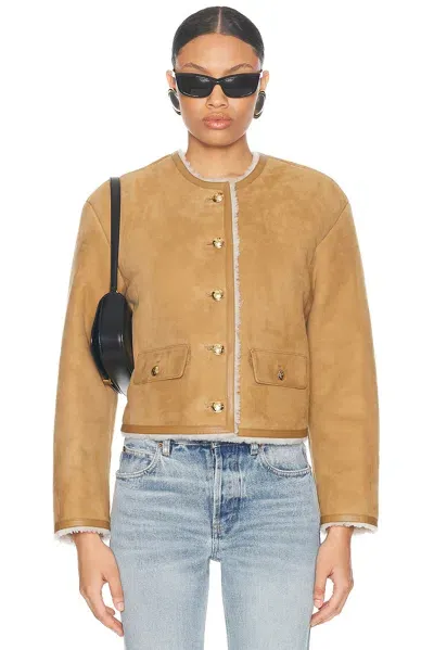 Nili Lotan Zanie Shearling Jacket In Multi