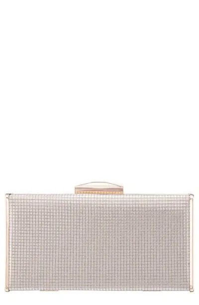 Nina Hillery Frame Clutch In White