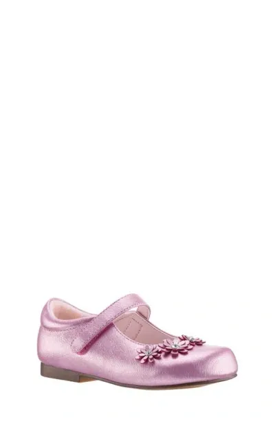 Nina Kids' Daisy Mary Jane Flat In Light Pink Shimmer