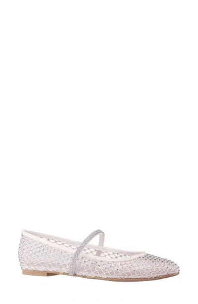 Nina Peggy Mary Jane Flat In Ivory