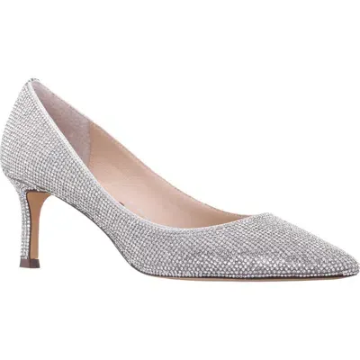 Nina Pointed Toe Pump In True Silver