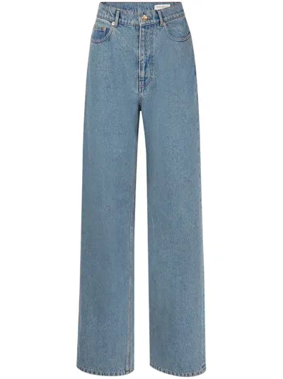 Nina Ricci Boyfriend Cotton Jeans In Blue