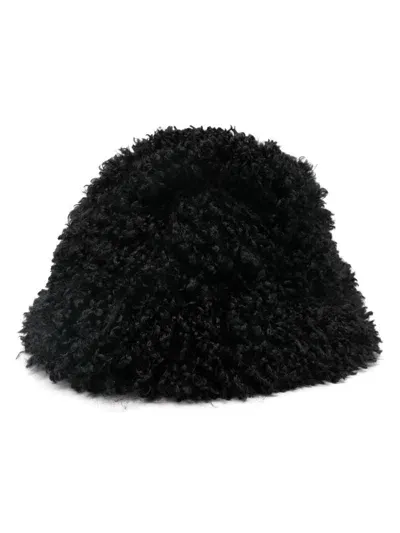 Nina Ricci Faux-fur Bucket Hat In Black