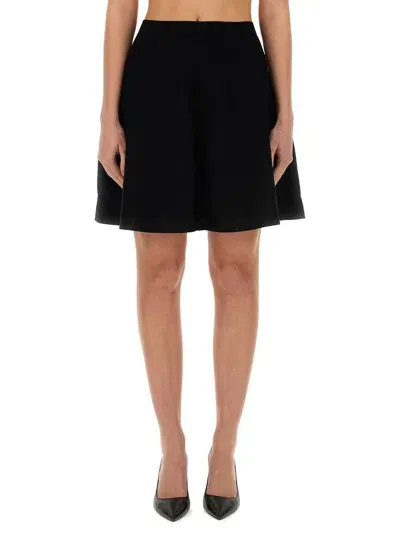 Nina Ricci Flared Miniskirt In Black