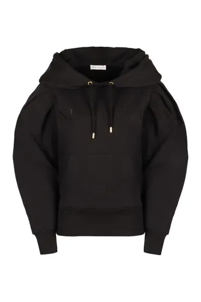 Nina Ricci Embossed Logo Hoodie In Black