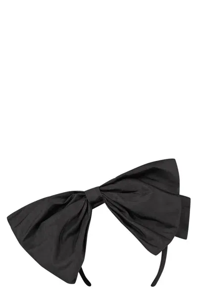 Nina Ricci Maxi Bow Headband In Black