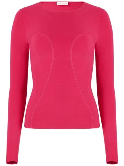 Nina Ricci Long-sleeve Sweater In Red