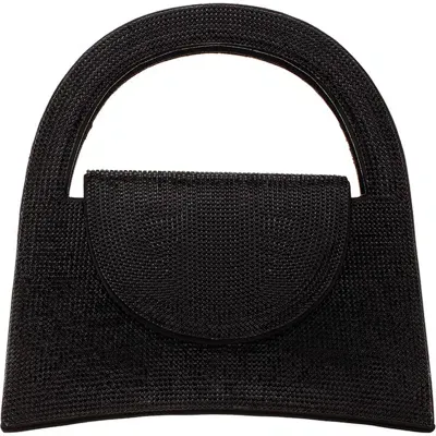 Nina Vixen Crystal Embellished Handbag In Black