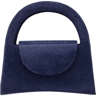 Nina Vixen Crystal Embellished Handbag In Blue