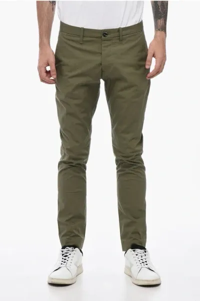 Nine In The Morning Chino Pants With Logo Patch In Green