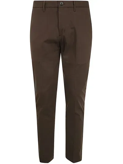 Nine In The Morning Easy Chino Slim Man Trousers In Chocolate