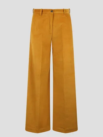 Nine In The Morning Nadia Trousers In Yellow & Orange