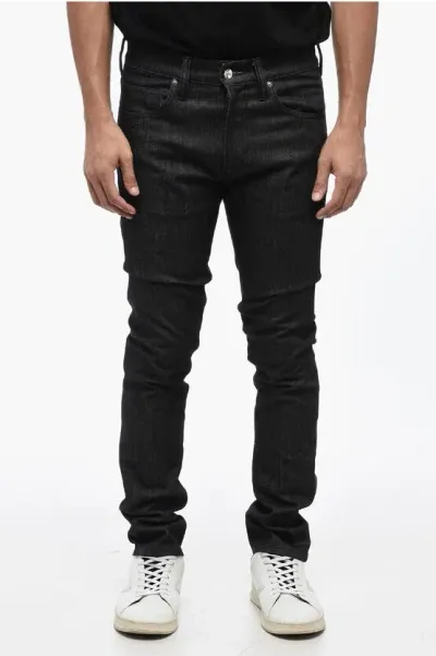 Nine In The Morning Regular Fit Jeans With Silver-button 17cm In Black