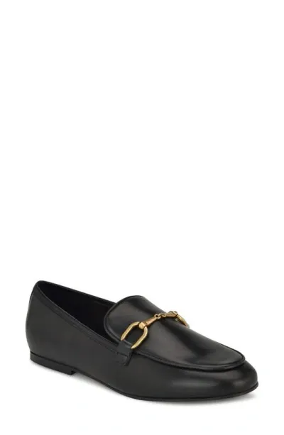 Nine West Women's Brayci Slip-on Round Toe Dress Loafers In Black