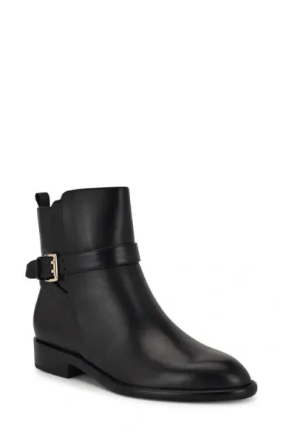 Nine West Hoken Bootie In Black Leather