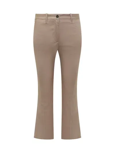 Nine:inthe:morning Nine In The Morning Rome Trumpet Trousers In Beige