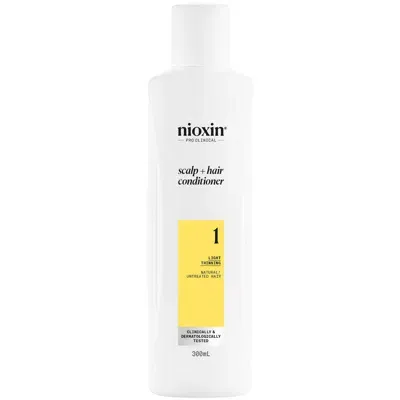 Nioxin Scalp And Hair Thickening System 1 Conditioner For Natural Hair With Light Thinning 300ml In White