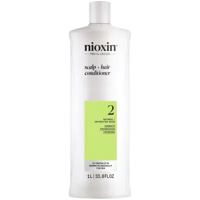 Nioxin Scalp And Hair Thickening System 2 Conditioner For Natural Hair With Progressed Thinning 1l In White