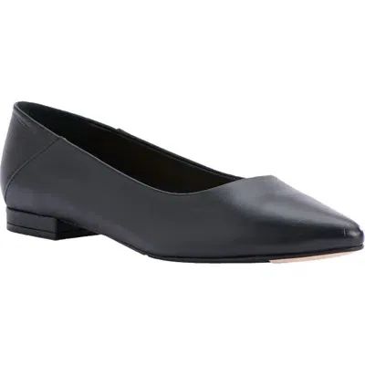 Nisolo Fina Pointed Toe Flat In Black