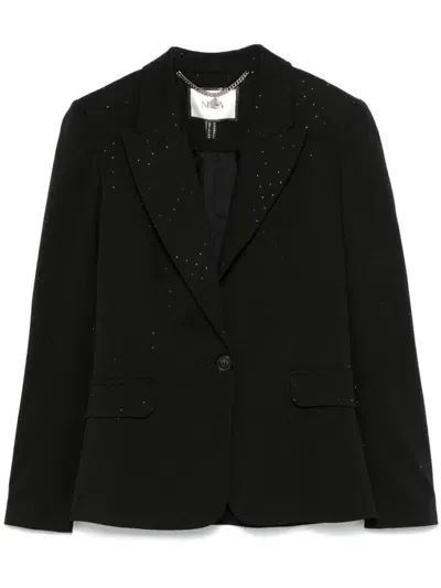 Nissa Crystal-embellished Blazer In Black