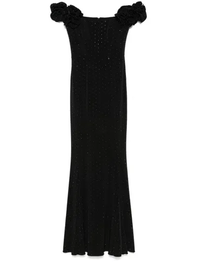 Nissa Embellished Maxi Dress In Black