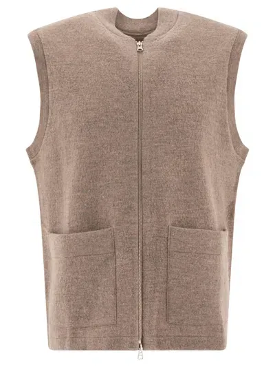 Nn07 Boiled Wool Vest Knitwear In Neutral