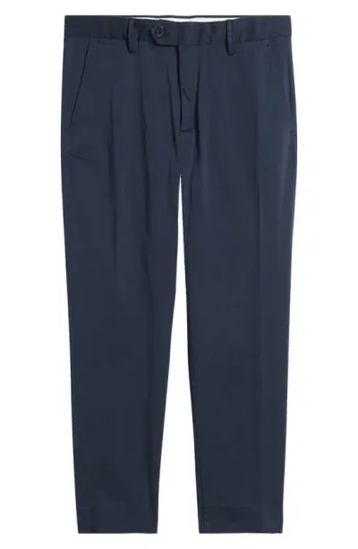 Nn07 Paw Loose Fit Pants In Navy Blue