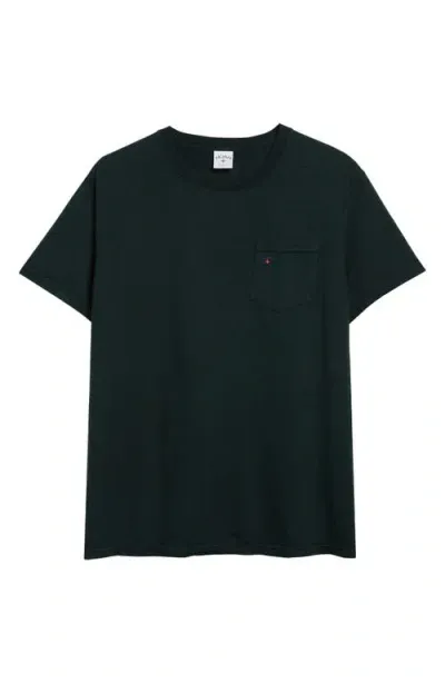 Noah Core Logo Cotton Pocket T-shirt In Forest Green