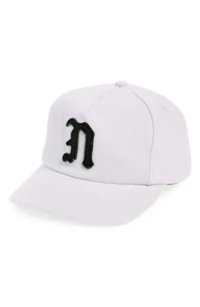 Noah Melton Logo Wool Baseball Cap In Yellow