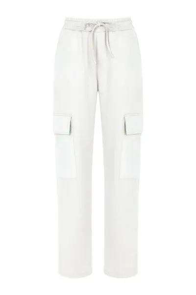 Nocturne Cargo Pants With Elastic Waistband In White